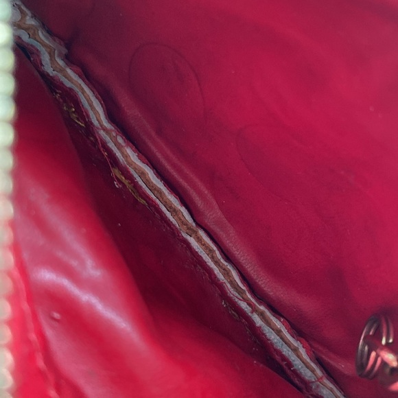 Douney & Bourke cream and brown pebbled leather coin/key/card holder pouch. - Picture 5 of 9